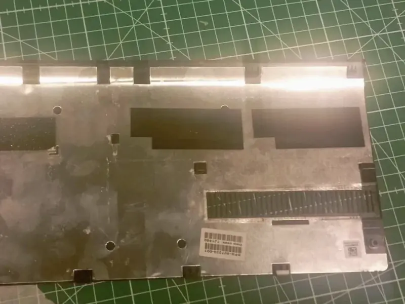 Photographed during disassembly
