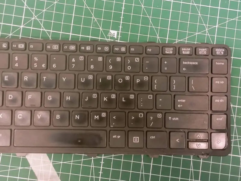 Photographed during disassembly