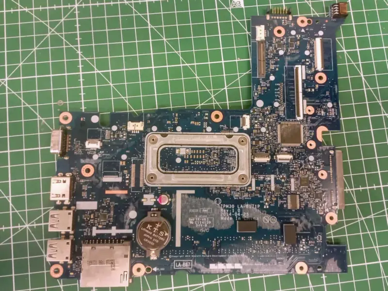 Photographed during disassembly